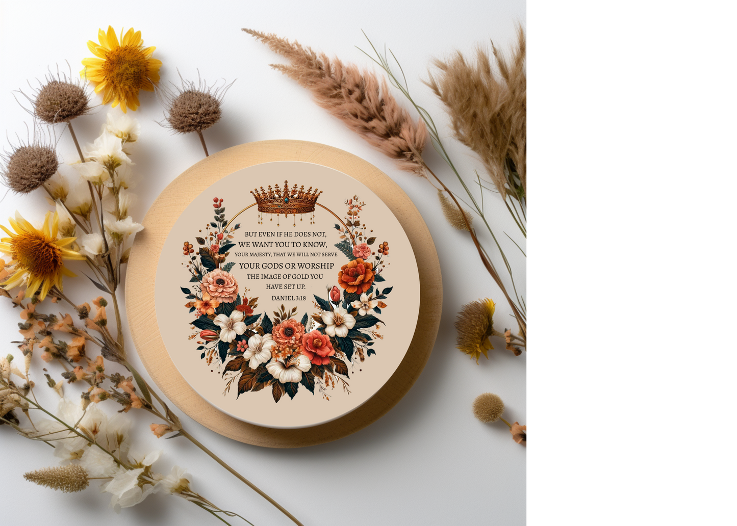 Daniel 3:18 Table Coasters
