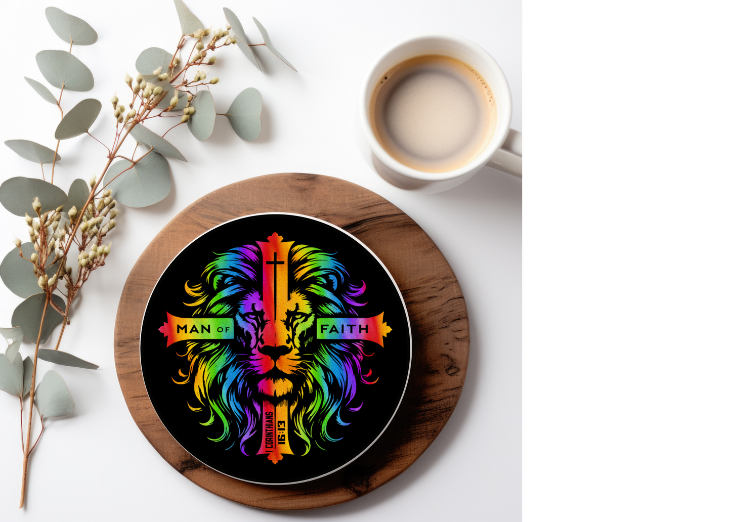 Man of Faith Table Coasters