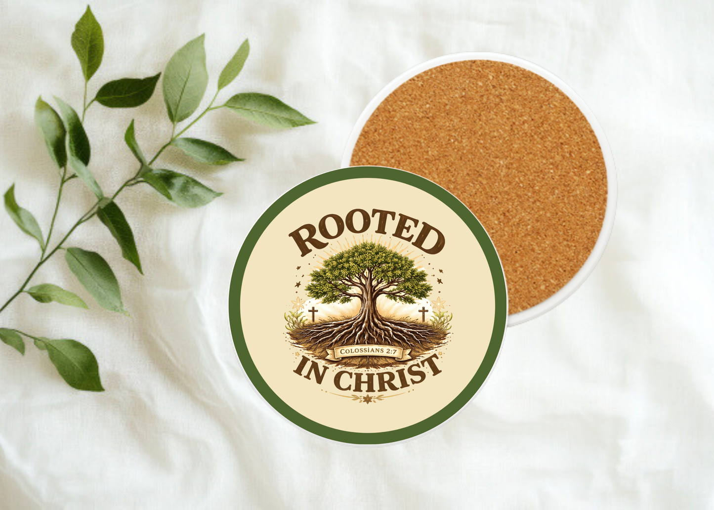 Rooted in Christ Table Coasters