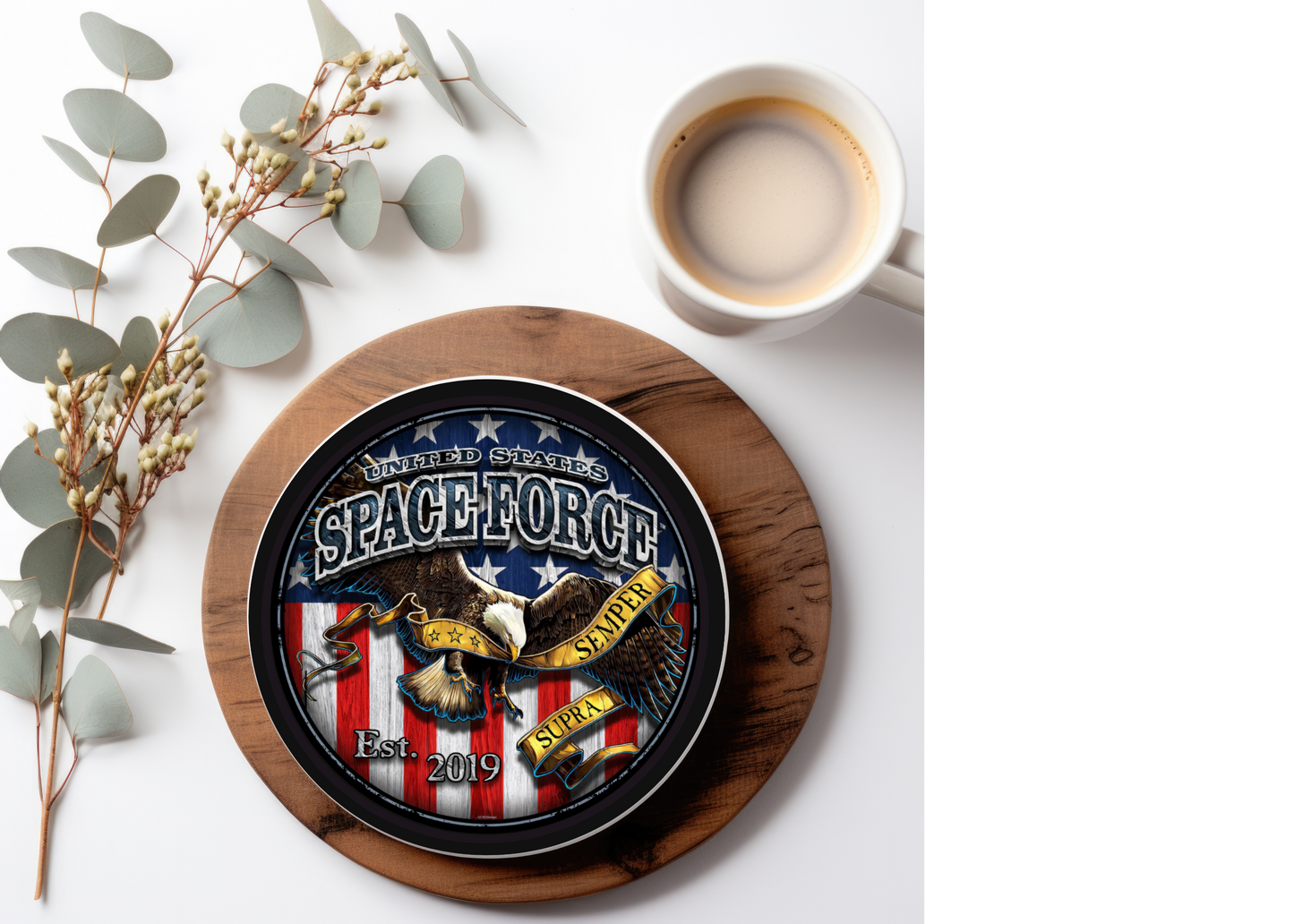 Space Force Table Coasters