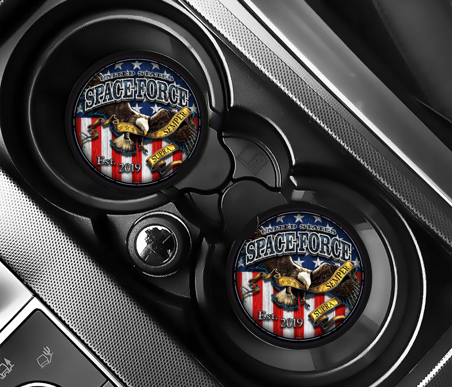 Space Force Car Coasters
