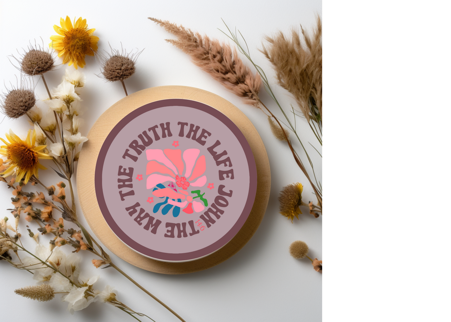 The Way The Truth The Life Table Coasters