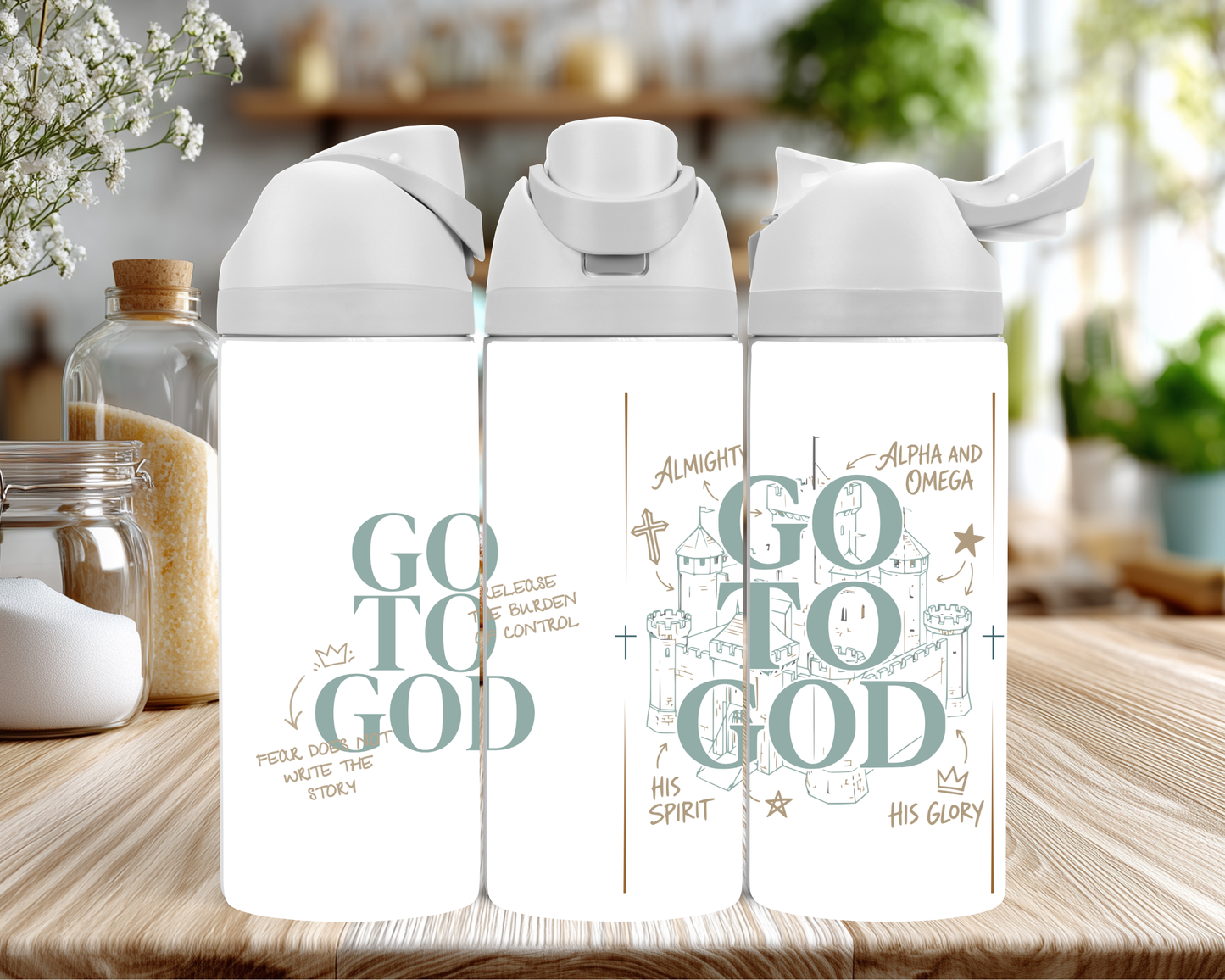 Go To God - Water Bottle