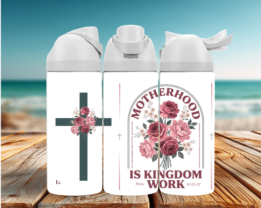 Motherhood is Kingdom Work - Water Bottle
