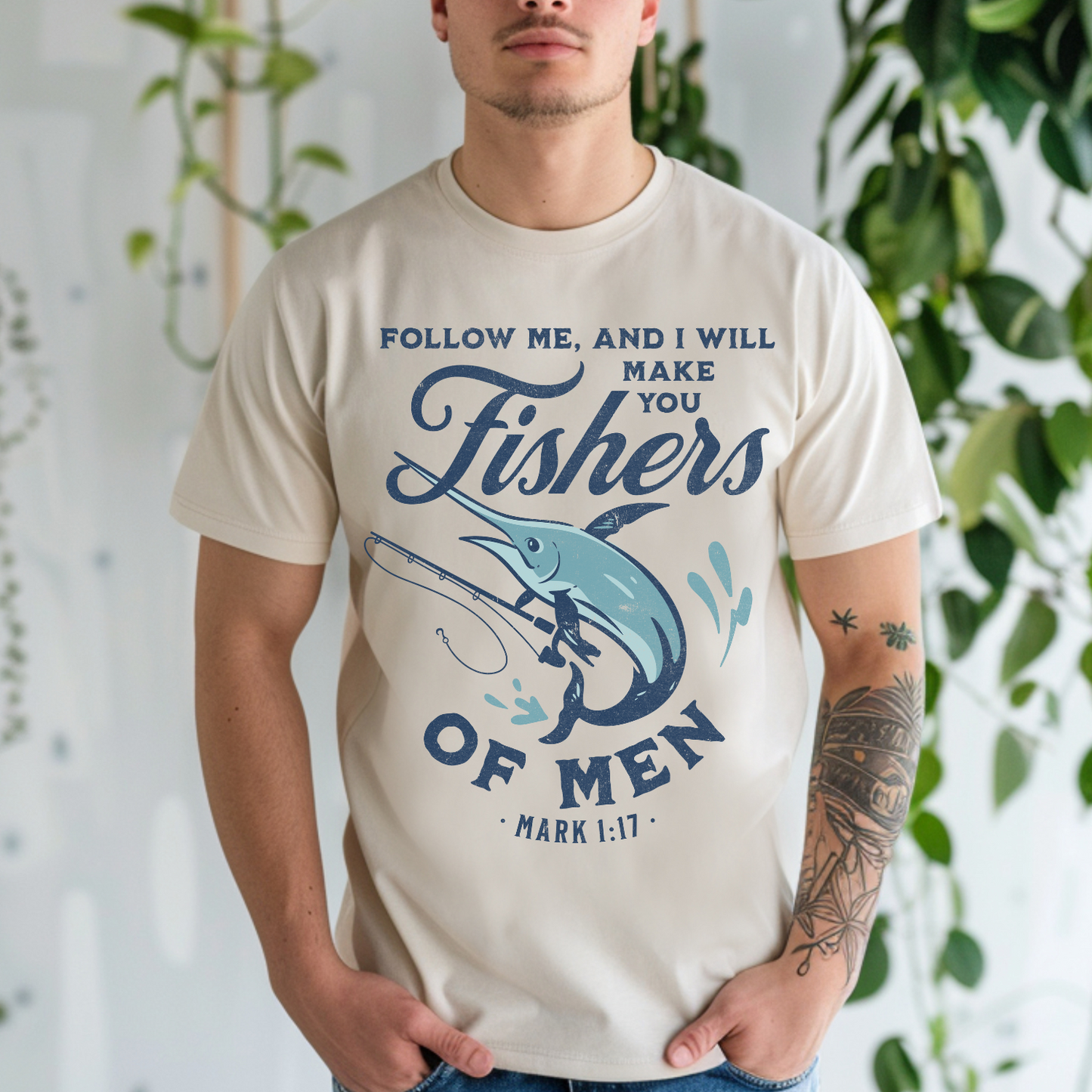Follow Me and I Will Make You Fishers of Men - TShirt