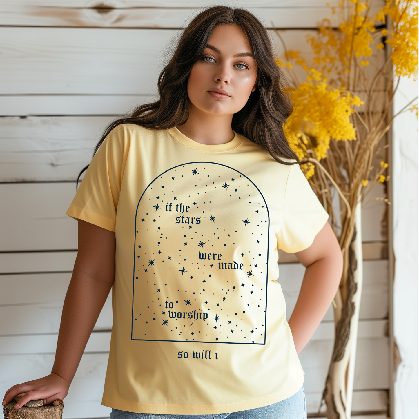 If the Stars Were Made to Worship So Will I - TShirt