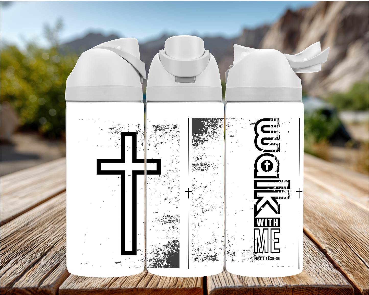 Walk With Me - Water Bottle