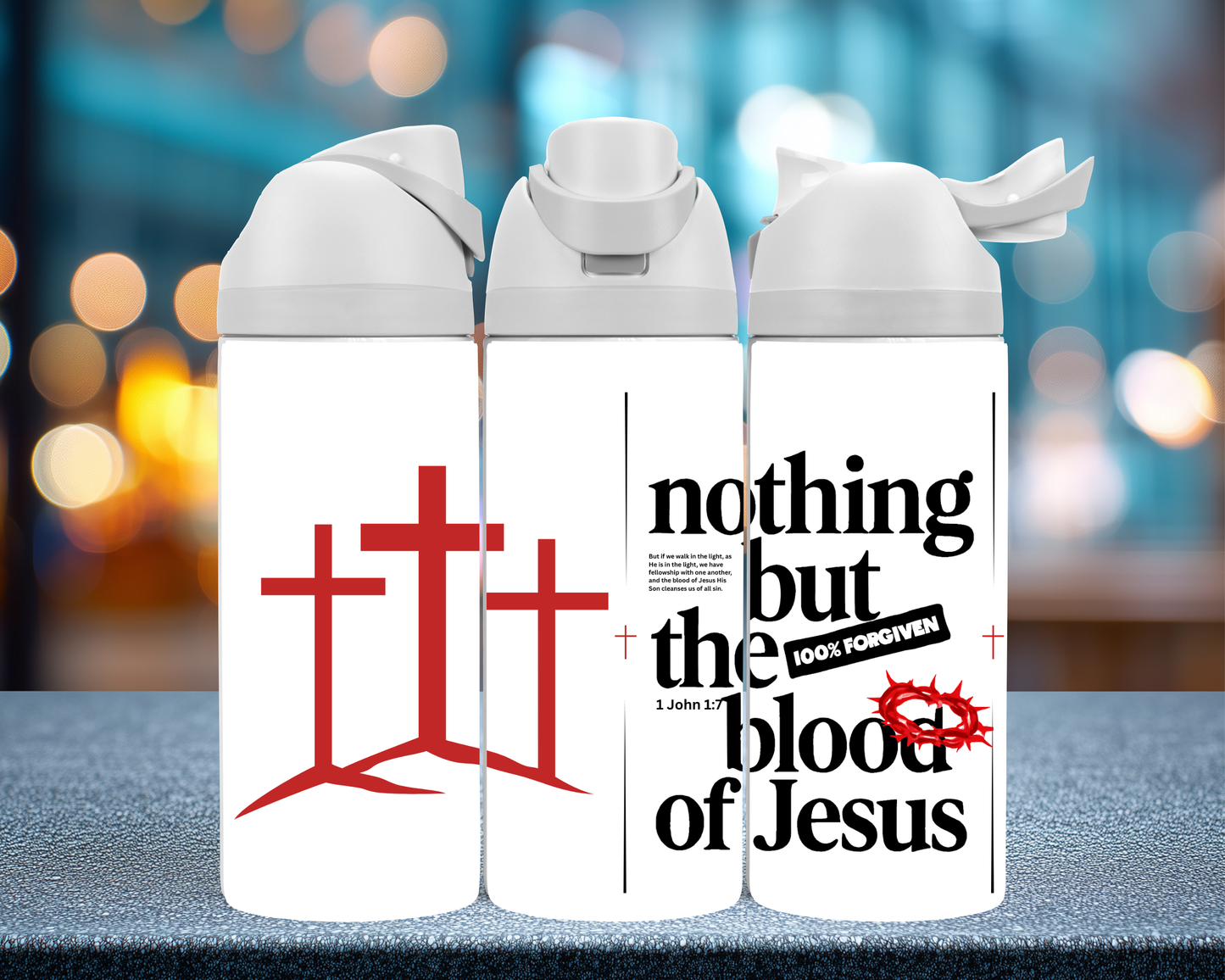 Nothing but the Blood of Jesus - Water Bottle