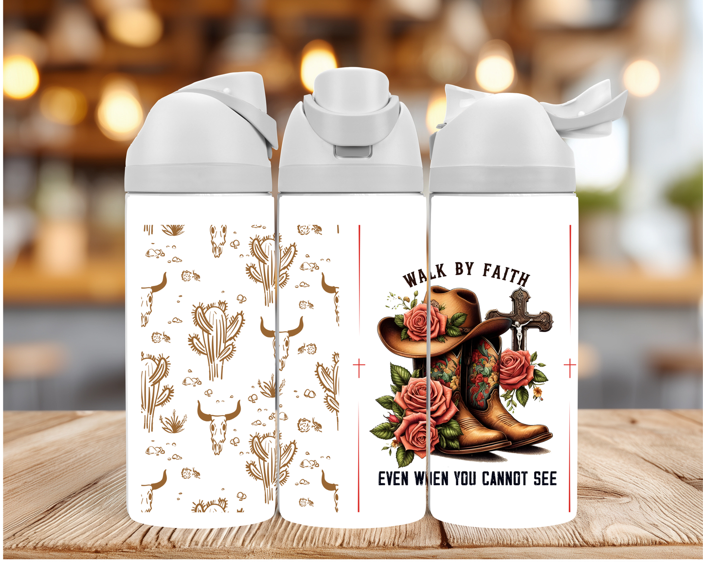 Walk By Faith - Water Bottle