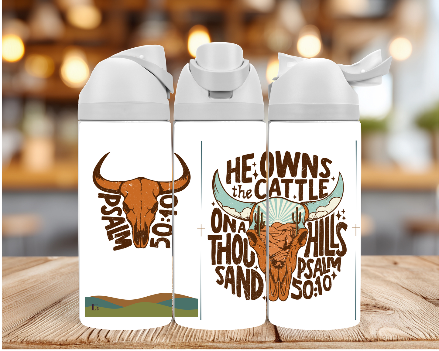 He Owns the Cattle - Water Bottle
