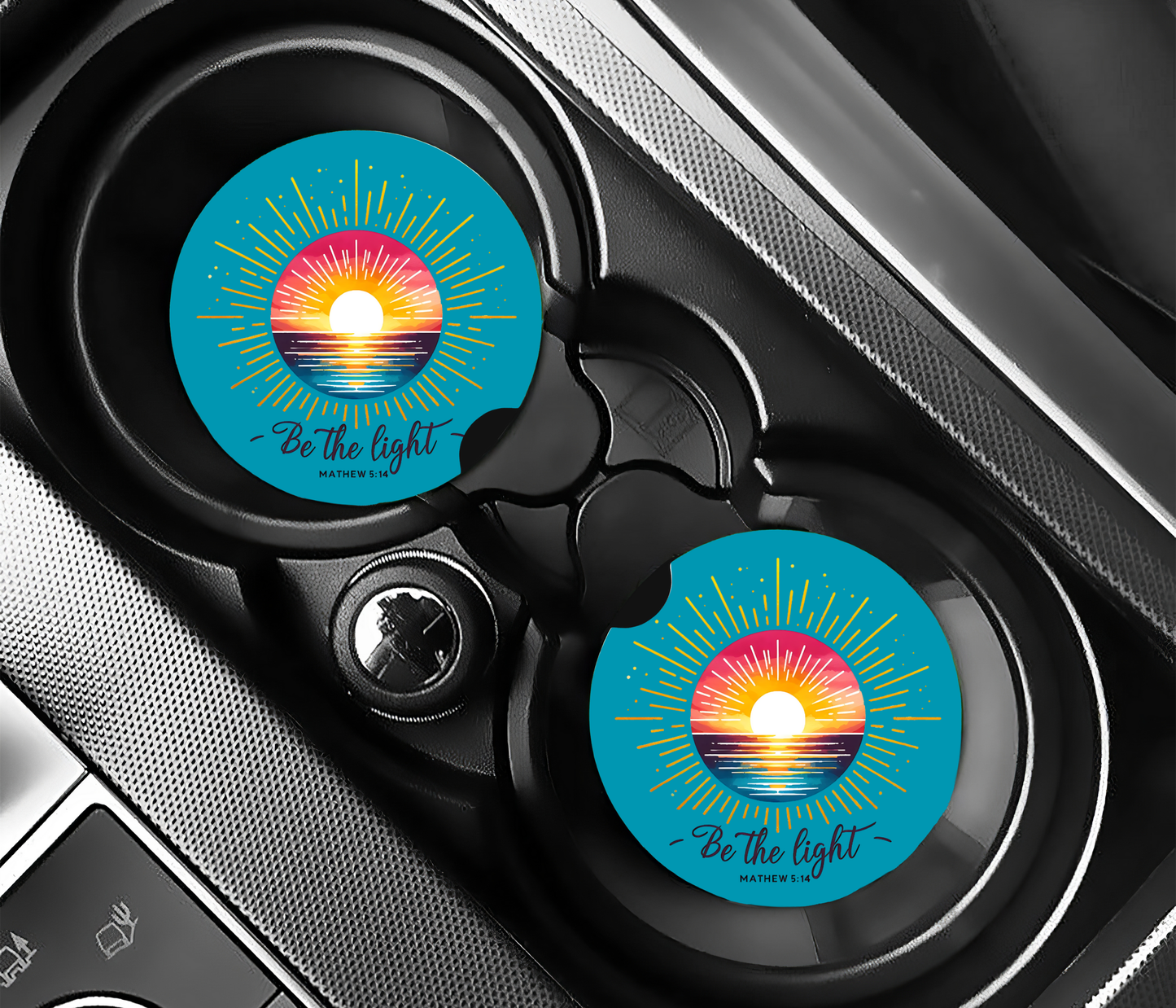 Be the Light Car Coasters
