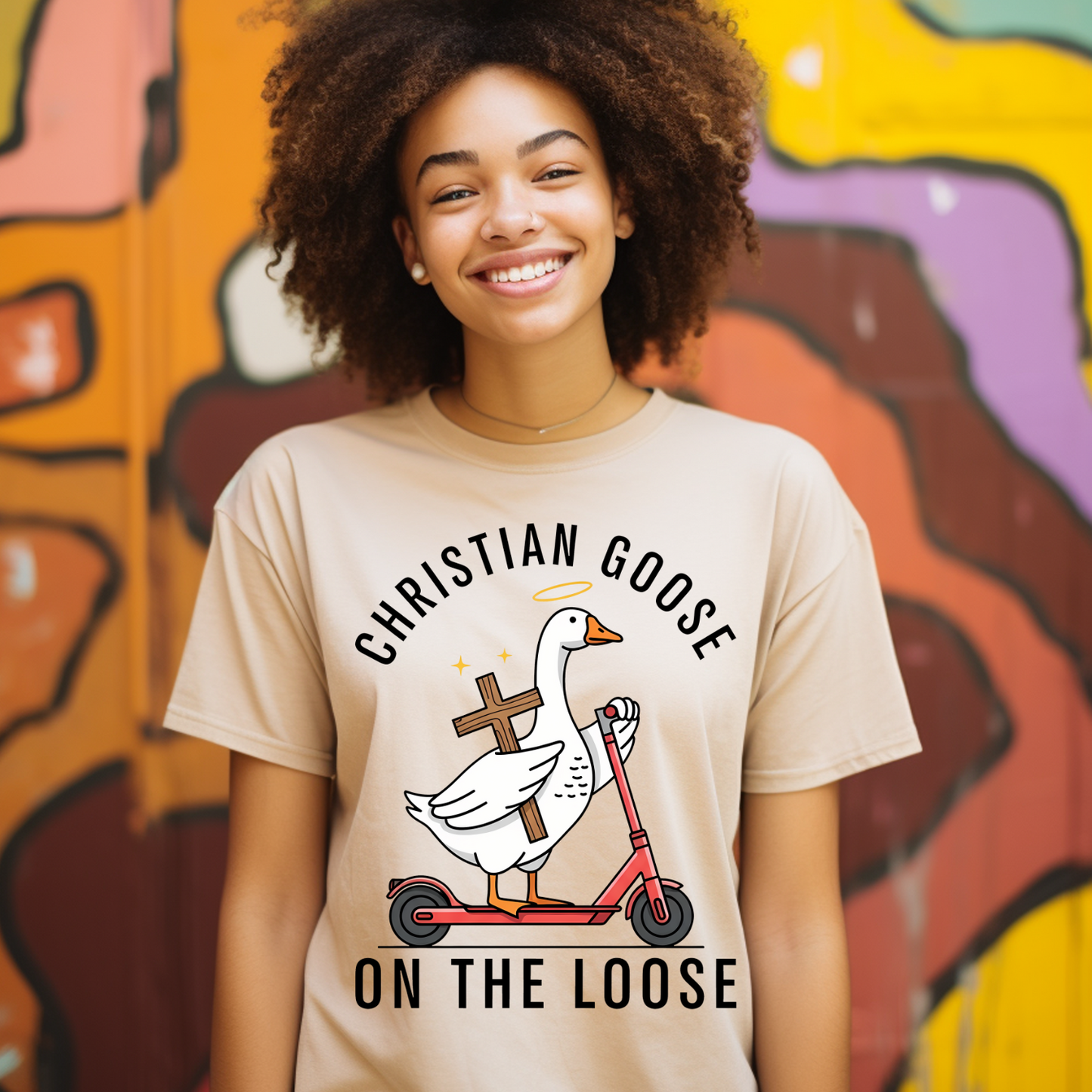 Christian Goose on the Loose - Women's TShirt
