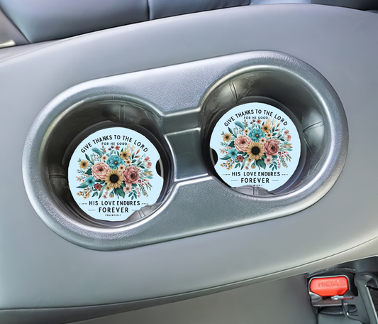 Give Thanks to the Lord Car Coasters