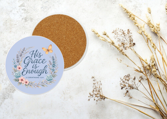 His Grace is Enough Table Coasters