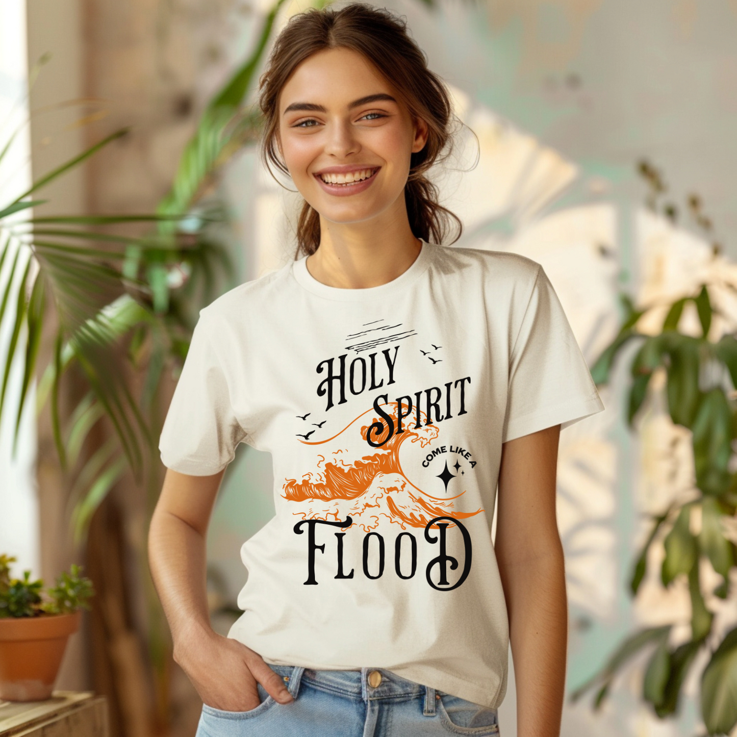 Holy Spirit Come Like a Flood - Women's TShirt