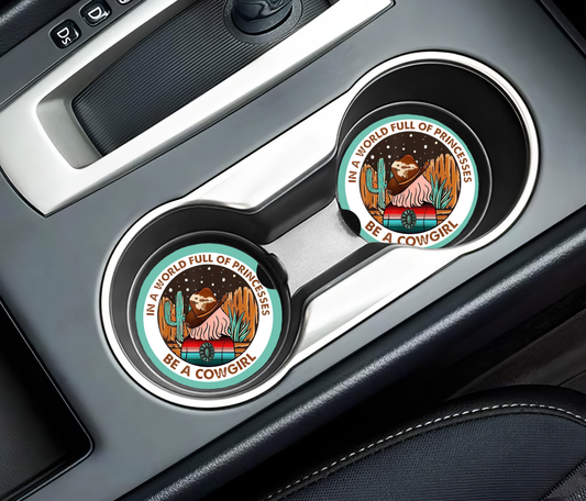 In a World full of Princesses Car Coasters