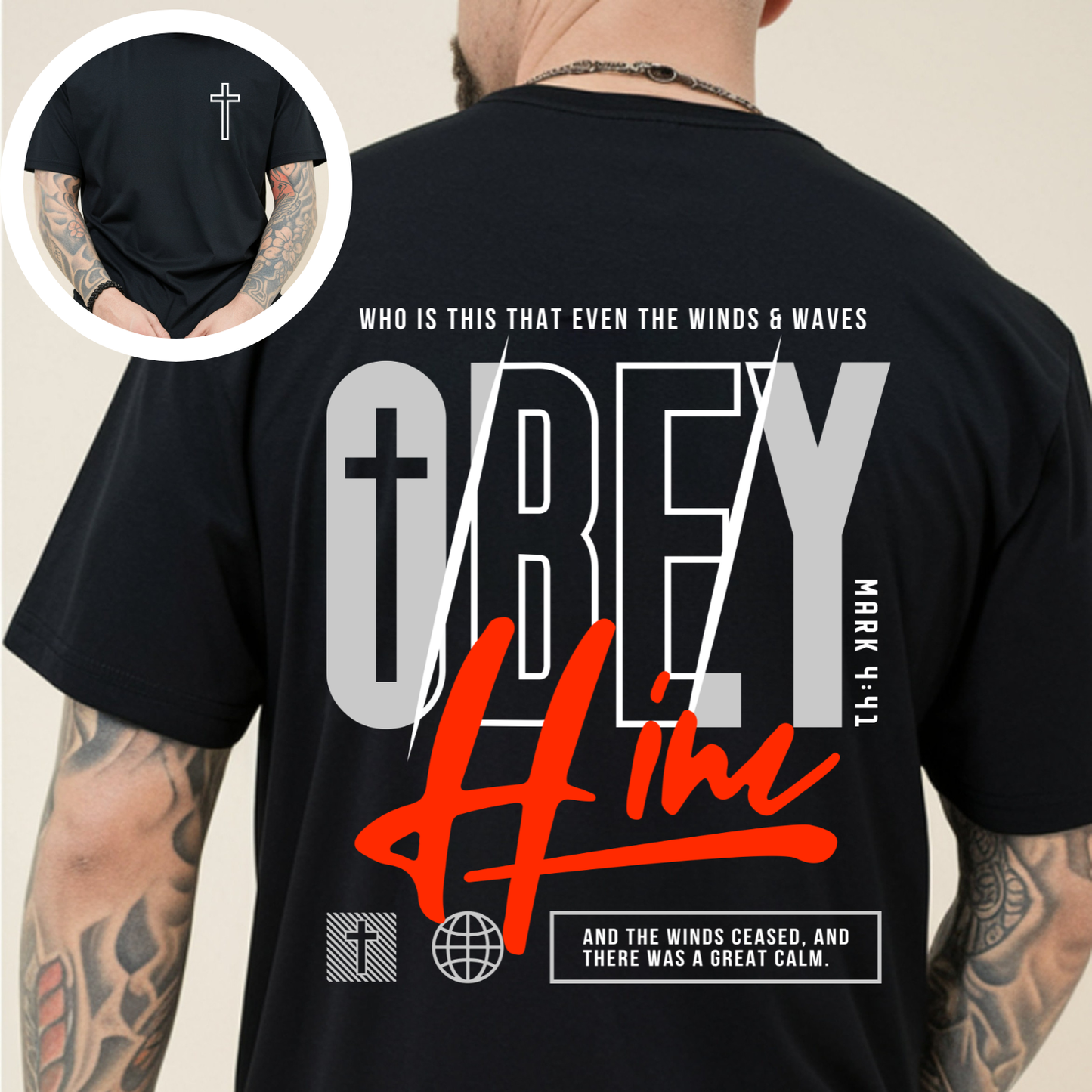 Obey-Mark 4:41 - Men's TShirt
