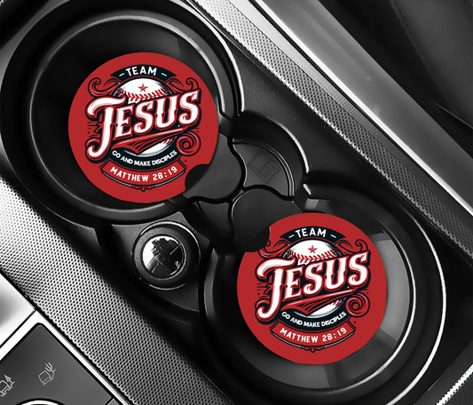 Team Jesus Car Coasters