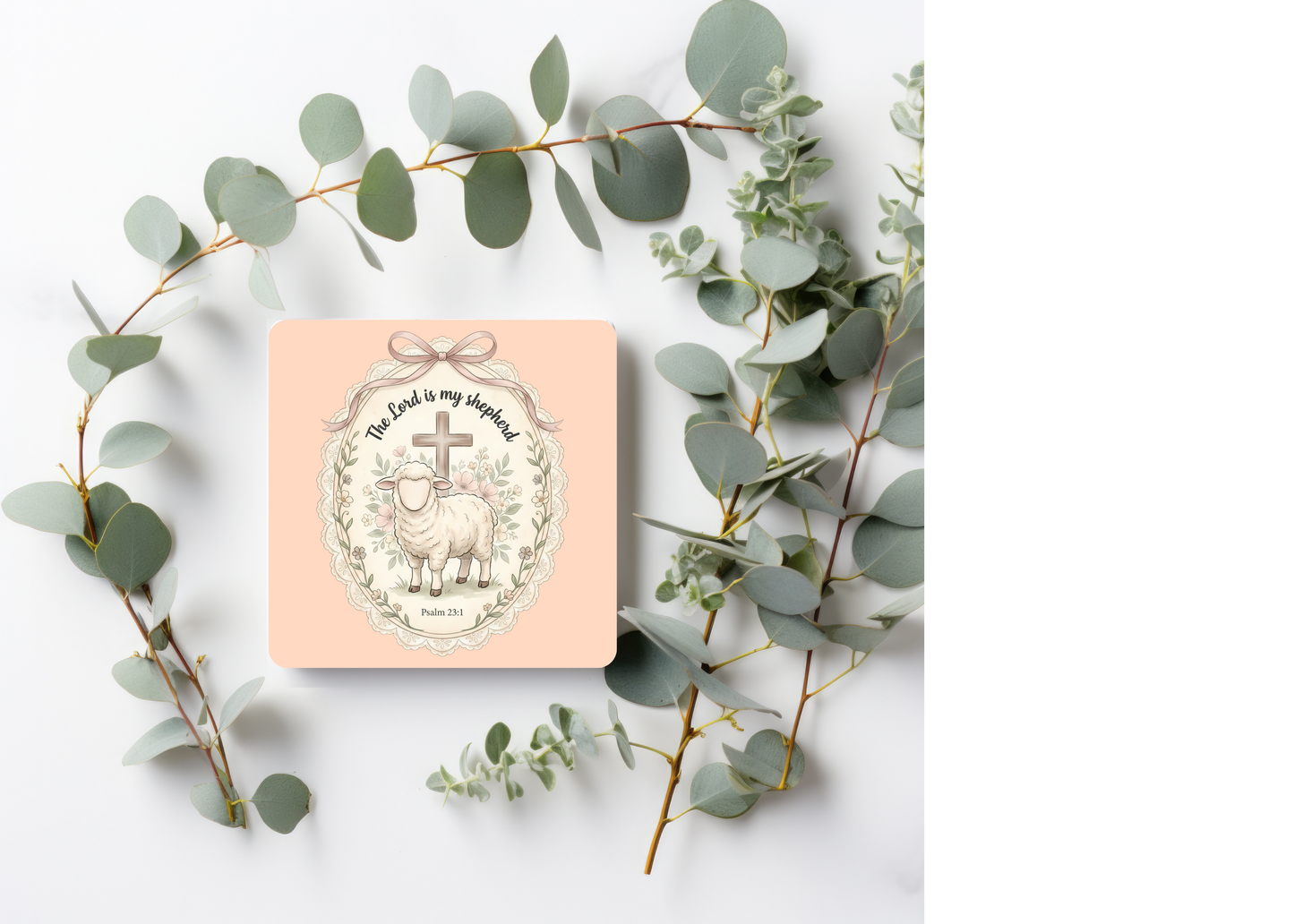 The Lord is My Shepherd Table Coasters