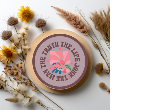 The Way The Truth The Life Table Coasters