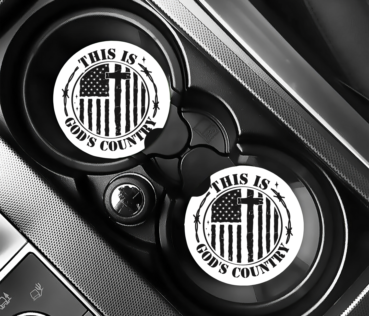 This is God's Country Car Coasters