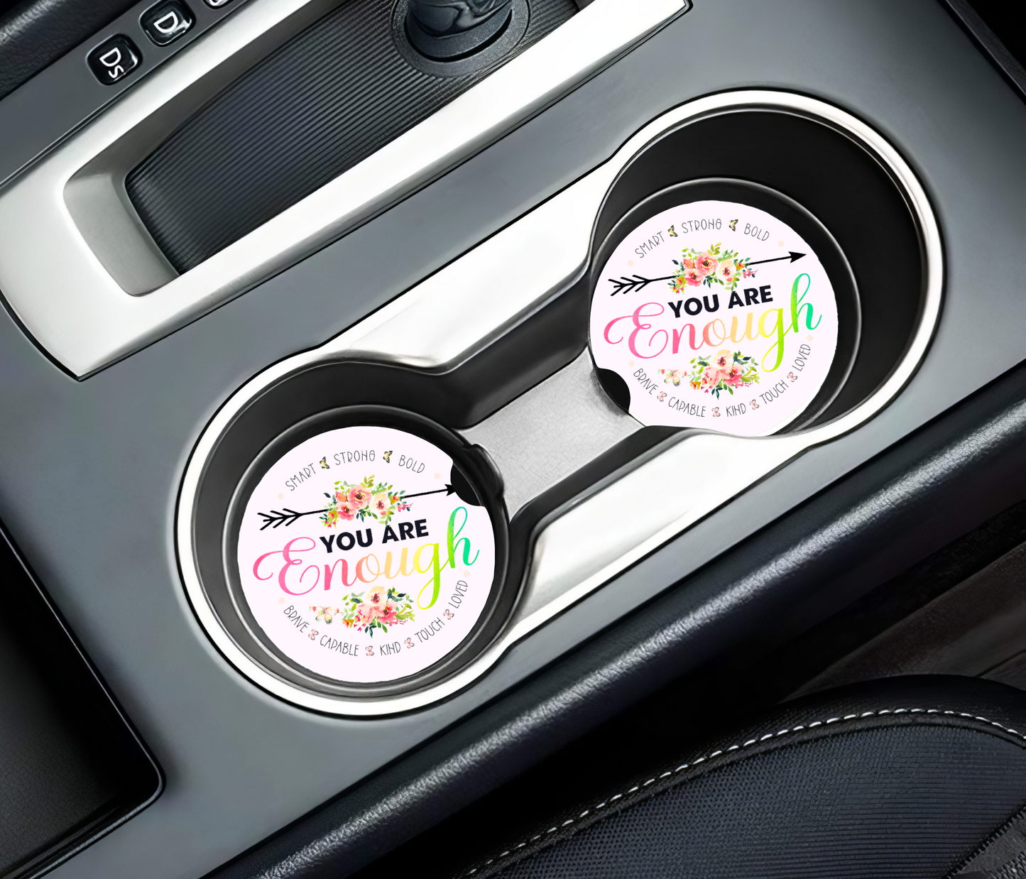 You Are Enough Car Coasters